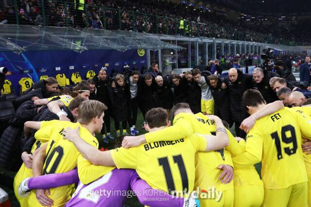 16강행을 확정하고 세리머니하는 보되/글림트 선수들. /게티이미지코리아