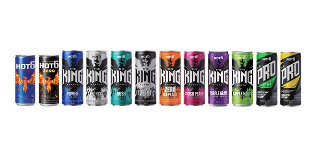 핫식스 전체 제품군. 사진 제공=롯데칠성음료