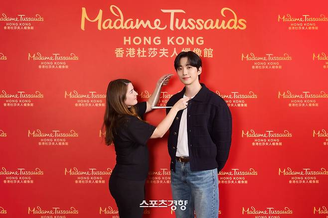 마담 투소 홍콩 밀랍 인형 제작에 참여한 배우 이준호. 마담 투소 홍콩 제공