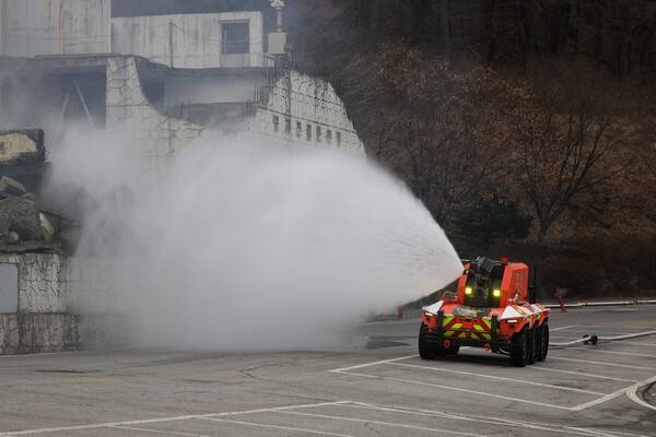 무인소방로봇. 연합뉴스