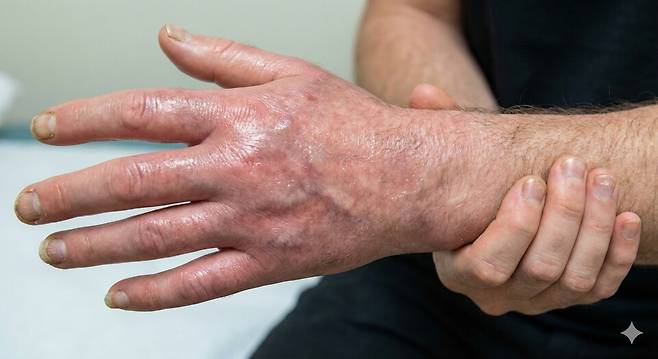 복합부위통증증후군(CRPS) 이미지 /구글 나노바나나 생성 이미지