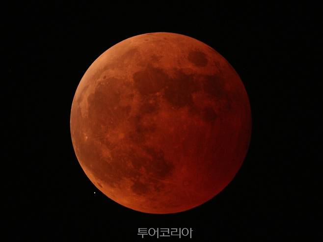 2022년 개기월식 모습/사진-충주고구려천문과학관