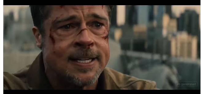 로우리 로빈슨 감독이 '시댄스 2.0'으로 만든 톰 크루즈와 브래드 피트의 격투씬 중 한 장면. [유튜브 캡처]