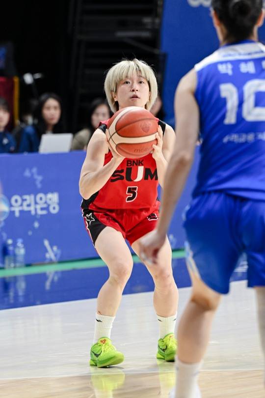 BNK의 안혜지. 사진[연합뉴스]