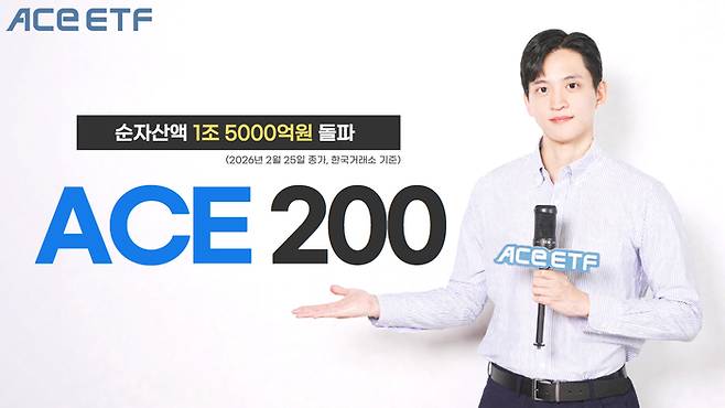 ACE 200 ETF의 순자산액이 1조5000억원을 돌파했다. 사진=한국투자신탁운용