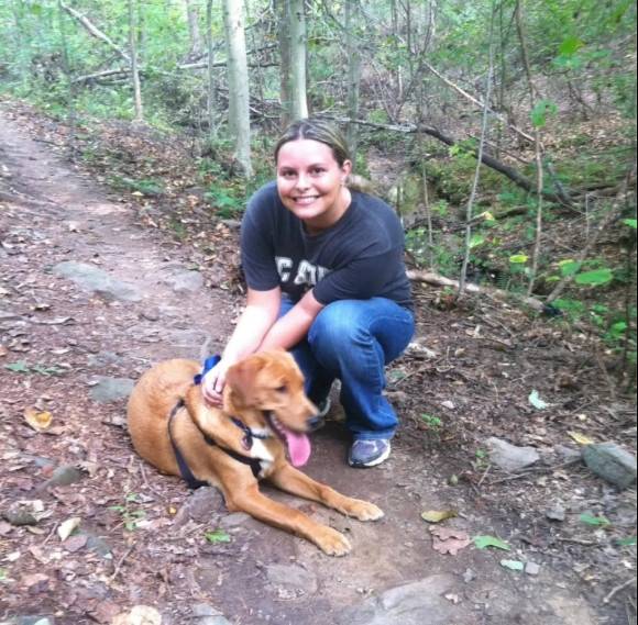 체이스 존슨과 그녀의 반려견 세토 [SWNS]