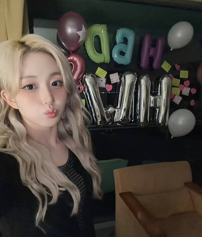 그룹 엔믹스의 해원. 해원 인스타그램 캡처