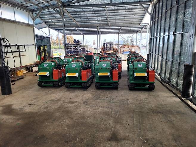 제주시 동부지역 농업인에게 임대해 줄 파쇄기 ⓒ제주농업기술센터 제공