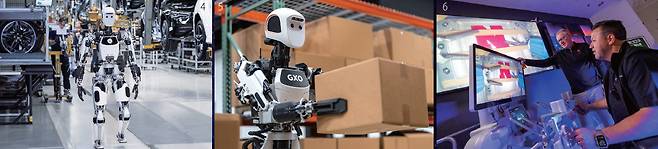 4 메르세데스-벤츠의 베를린 공장에서 시험 중인 휴머노이드 아폴로. 달 기지에서 우주인을 돕도록 개발한 휴머노이드 기술로 만들었다. 메르세데스-벤츠 5 세계적인 물류 업체인 GXO 로지스틱스가 시험 중인 휴머노이드 아폴로. GXO 로지스틱스 6 2024년 2월, 미국 네브래스카대 의대의 마이클 죤스트 교수가 지구에서 국제우주정거장의 로봇을 조작해 고무 밴드를 절단하고 있다. 버추얼 인시전은 이 로봇을 소장 절제 로봇으로 승인받았다. 미국 네브래스카대