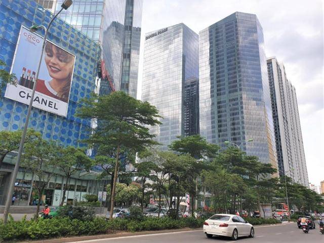 28일 베트남 수도 하노이의 중심업무지구인 바딘 지역 모습. 한국일보 자료사진