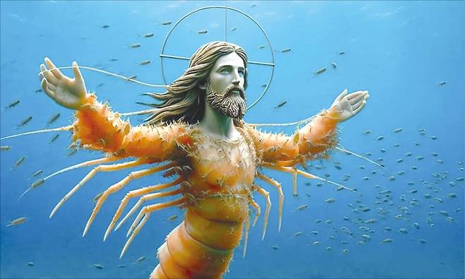 페이스북의 ‘새우 예수(Shrimp Jesus)’ 이미지는 AI가 만든 쓰레기 데이터 ‘슬롭’의 대표 사례로 꼽힌다. (페이스북 캡처)