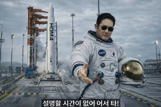 AI로 이재용 삼성전자 회장의 모습을 밈으로 만든 이미지 [온라인커뮤니티]