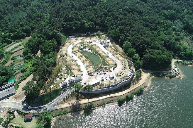 국민여가캠핑장 전경 ⓒ천안시 제공