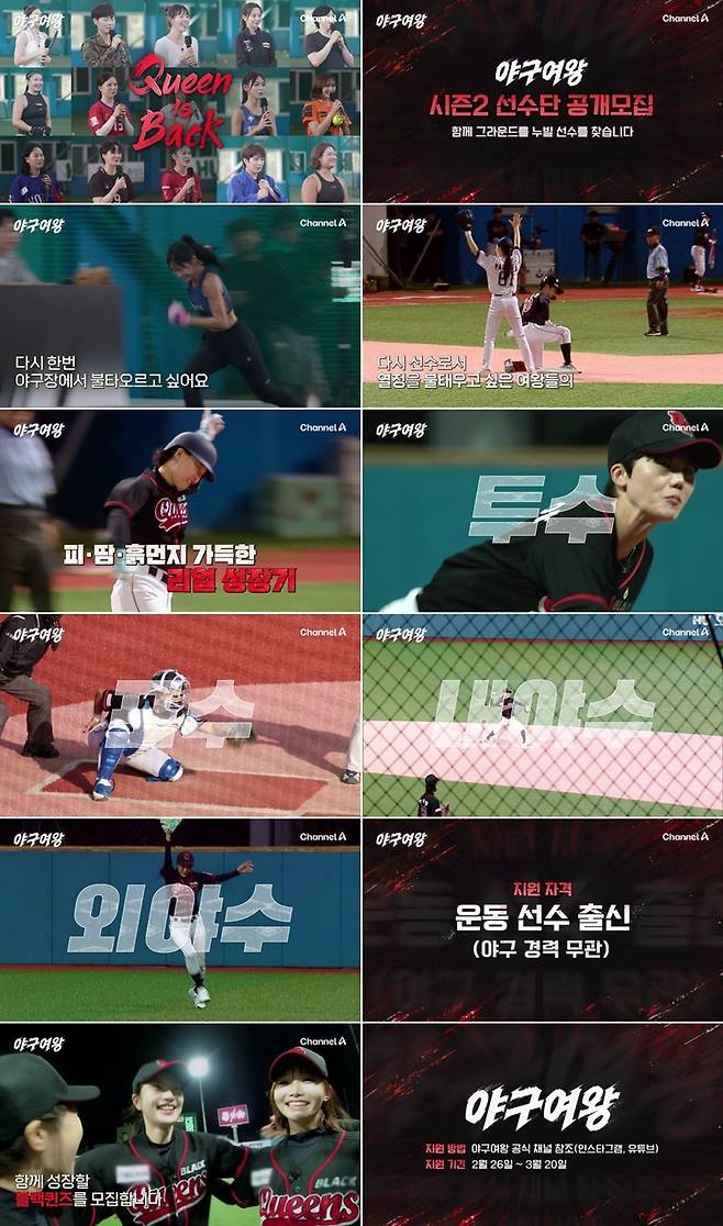/사진=채널A ‘야구여왕’