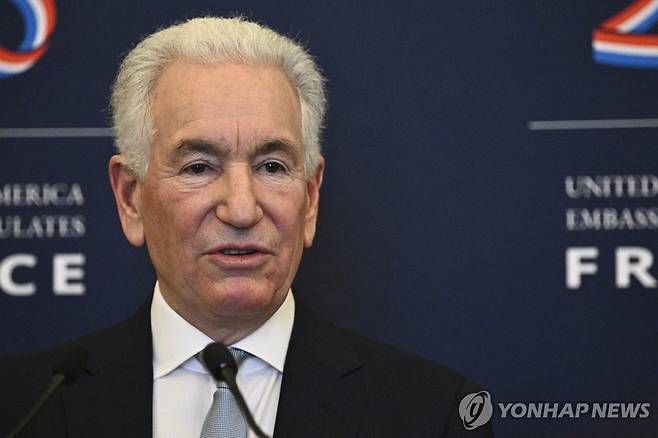 찰리 쿠슈너 프랑스 주재 미국 대사 [AFP 연합뉴스 자료사진. 재판매 및 DB 금지]