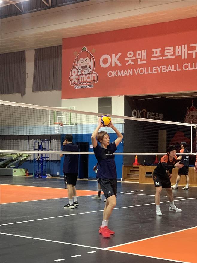 선수단에 합류해 훈련하는 하마다 쇼타 [OK저축은행 제공. 재판매 및 DB 금지]