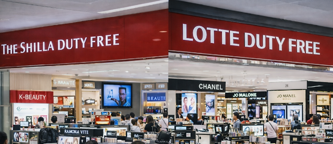 서울 시내 면세점 매장에서 외국인 관광객들이 쇼핑하는 장면. 신라와 롯데 등 주요 면세업체들은 단체 중심 판매 구조를 재편하며 개별여행객 기반 소비 전략으로 이동하고 있다.