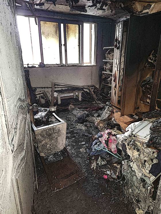 화재 현장. 김새별