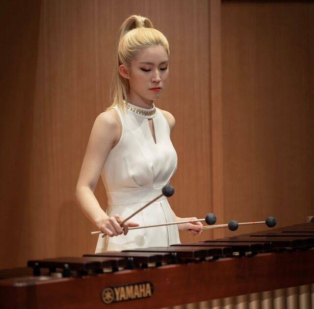 공성연이 지난 2023년 금호문화재단의 기획공연 ‘금호라이징스타’의 일환으로 마림바를 연주하고 있다. ⓒ공성연