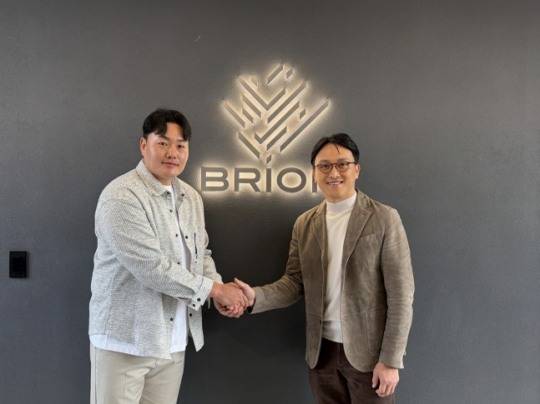 최지만(왼쪽)과 브리온컴퍼니 임우택 대표 / 사진=브리온컴퍼니 제공. 연합뉴스