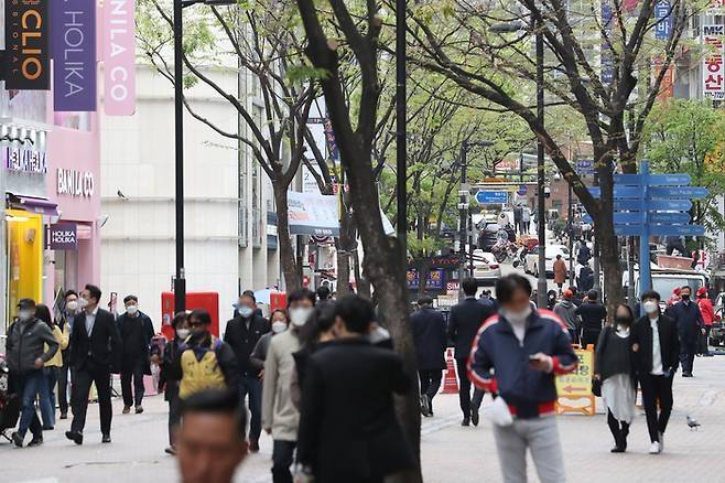 종각 젊음의거리 [연합뉴스]