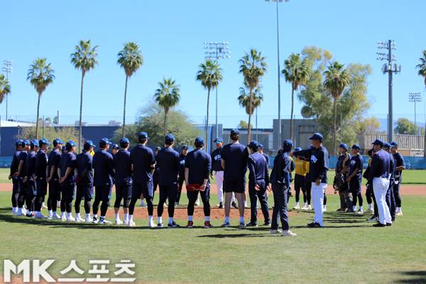 NC 다이노스 선수단이 스프링캠프를 진행중이다. 사진(美 투손)= 김재호 특파원