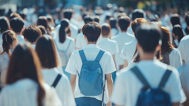 등교하는 학생들.[게티이미지뱅크]