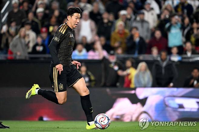 달리는 손흥민 [AFP=연합뉴스]