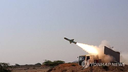 이란 미사일 발사(기사와 직접 관련 없음) [IRGC/WANA/로이터 연합뉴스 자료사진 재판매 및 DB 금지]