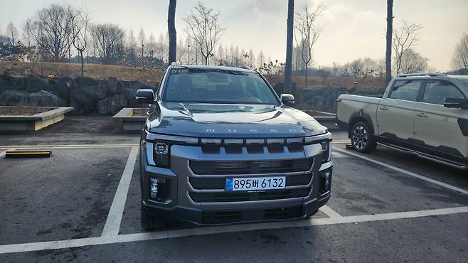 신형 무쏘 가솔린 모델. 김채빈 기자 chaebi@