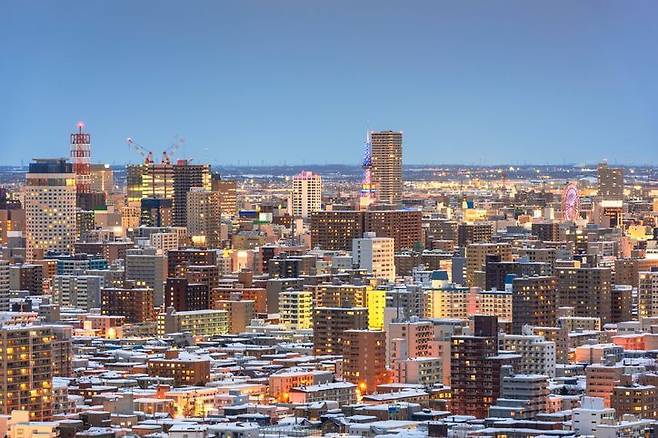 일본 내에서도 홋카이도 여행이나 출장을 꺼리는 분위기가 형성되고 있다. 일부 기업들은 직원들의 홋카이도 지사 발령을 기피하는 움직임까지 보이고 있다. 사진은 일본 훗카이도의 한 지역. 게티이미지