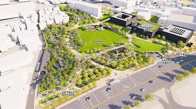 송현문화공원  조감도