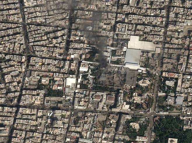 하메네이 주거지 추정 지역 폭격 / 사진=로이터 연합