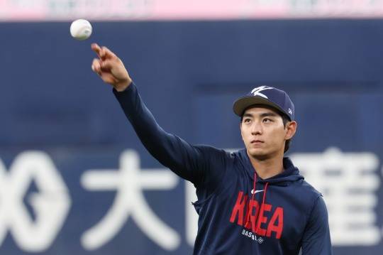 WBC 평가전 앞두고 훈련 돌입한 이정후. 사진(오사카=연합뉴스)