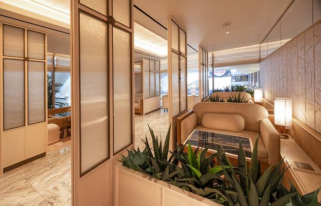 LA 국제공항 대한항공 일등석 라운지/사진=대한항공