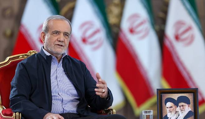 마수드 페제시키안 이란 대통령. 연합뉴스