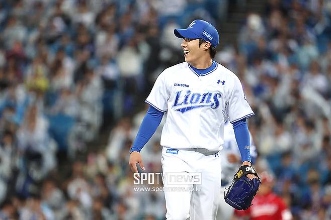 ▲ 야수와 투수의 특성 차이상 11년까지의 장기 계약은 쉽지 않아 보이는 가운데 어느 수준의 계약 제안이 오고갈지 주목되는 원태인 ⓒ곽혜미 기자