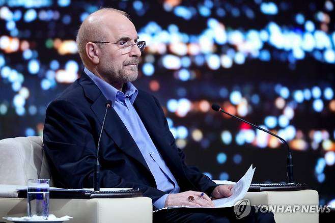 모하마드 바게르 갈리바프 현 이란 국회의장  [EPA=연합뉴스 자료사진. 재판매 및 DB 금지]