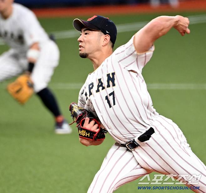 2일 일본 오사카 교세라돔에서 열린 WBC(월드베이스볼클래식) 일본 대표팀과 오릭스 버팔로스의 경기, 일본 선발투수 기쿠치 유세이가 역투하고 있다. 오사카(일본)=허상욱 기자wook@sportschosun.com/2026.03.02/