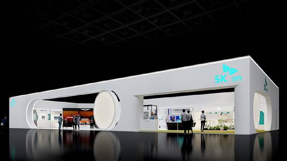SK온 인터배터리 2026 부스 조감도 [사진=SK온]