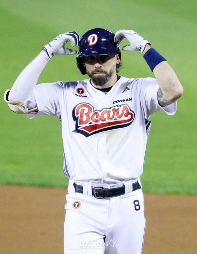 두산 시절 제이크 케이브. /사진=김진경 대기자