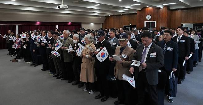 나주시가 제107주년&nbsp;3·1절 기념식을 거행하고 있다. /사진=나주시