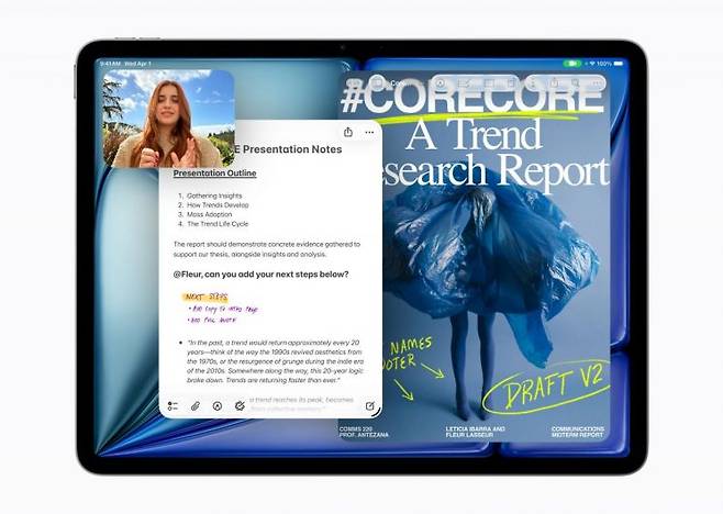 아이패드 에어. 애플.