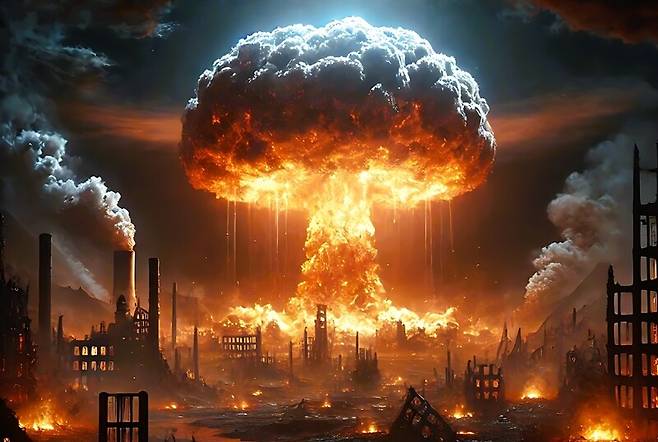 인공지능에 모의전쟁 게임을 시켜본 결과, 인공지능은 지정학적 위기 상황에 놓였을 때 핵무기 사용을 거의 주저하지 않았다. 픽사베이