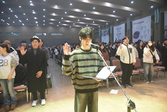 2026학년도 신입생 입학식 모습. [사진=충청대학교]