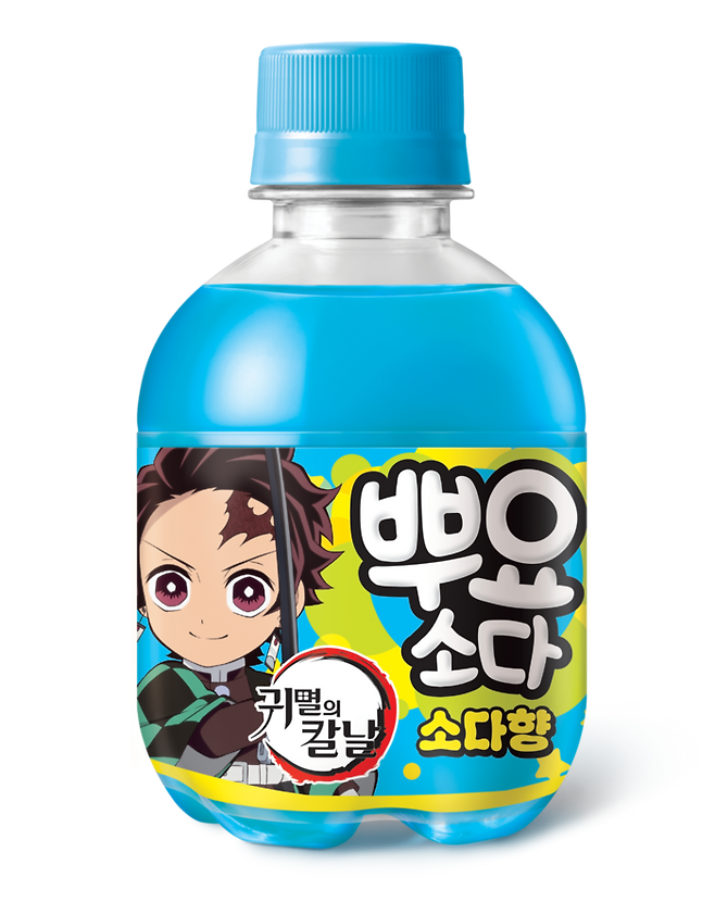 귀멸의 칼날 캐릭터 입힌 팔도 뿌요소다. [팔도 제공]