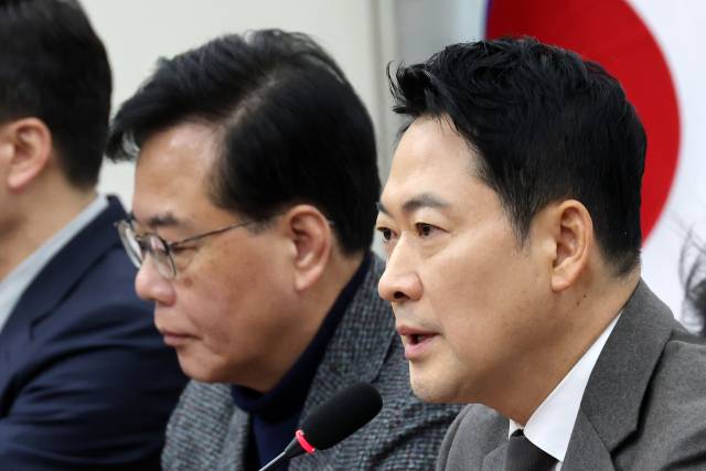 ▲국민의힘 장동혁 대표가 2일 국회에서 열린 최고위원회의에서 모두발언을 하고 있다. ⓒ연합뉴스