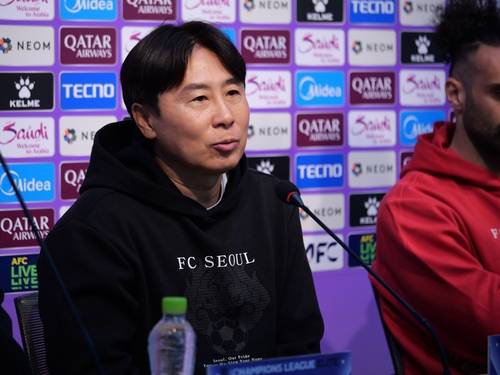 3일 기자회견에서 발언하는 김기동 감독 [FC서울 제공. 재판매 및 DB 금지]