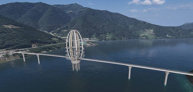 성주호 보도교 조감도 성주군제공