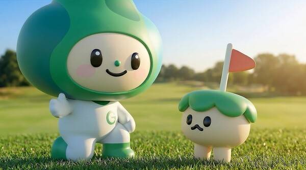 새 마스코트 '필뚜'와 '성공이'. /사진=한국골프장경영협회